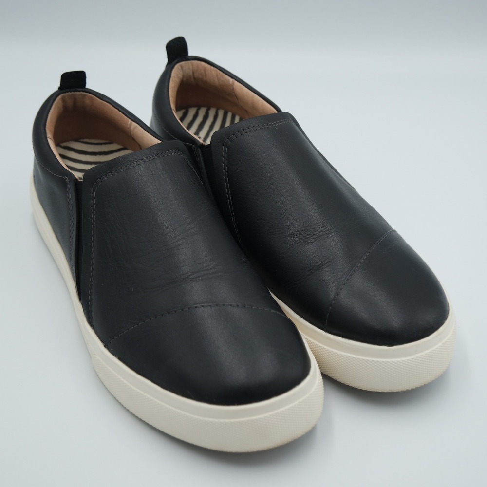 Taos Twin Gore Lux Black Leather Slip On Sneakers TGX-14078 Women's Size 9.5 - Picture 2 of 8